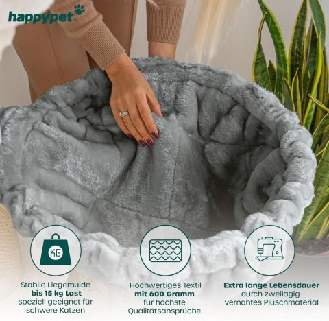 Leżak XXL do drapaka 45 cm leżanka do spania dla dużych kotów