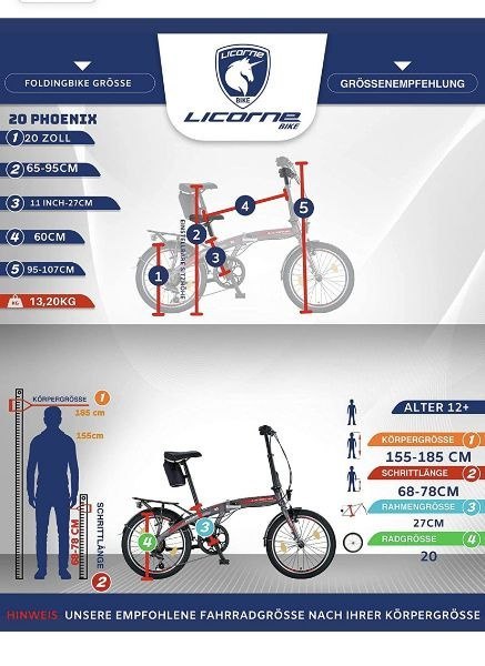 Rower składany składak LICORNE 7 biegów